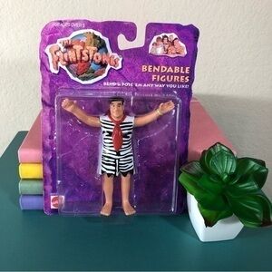 The Flintstones Fred Flintstone Bendable Figures Poseable Figurine Movie Vintage